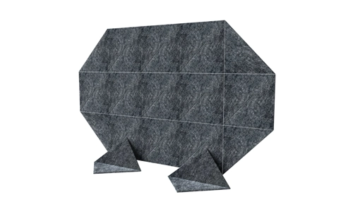 24x Dark Grey Triangle Self Adhesive Acoustic Wall Panels Sound Proofing Pad Set