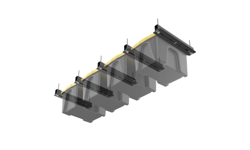 Overhead 5 Pcs Storage Utility Bin Rack Brackets Garage Ceiling Rail Organiser