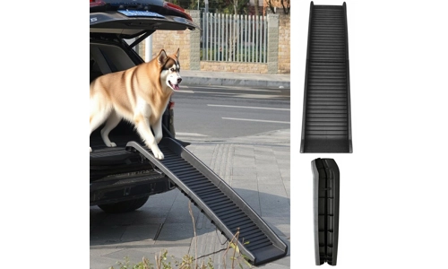 Dog Pet Ramp Plastic Folding Lightweight Strong Bi Fold Travel Car Van Portable Dog Pet Ramp Plastic Folding Lightweight Strong Bi Fold Travel Car Van Portable