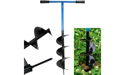 Manual Garden Earth Auger 150mm Fence Post Hole Digger Hand Drill Soil Borer