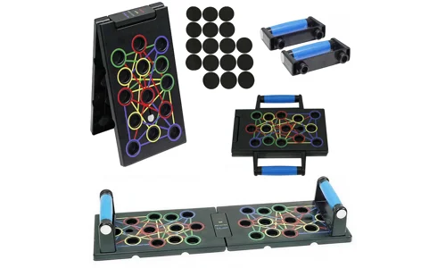 Foldable 24 in 1 Push Up Board Bars Portable Rack Stand Home Gym Fitness Workout