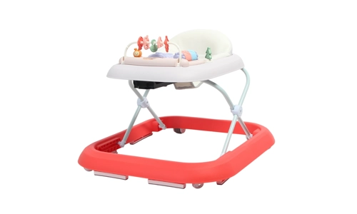 Red Folding Baby Walker Boys Girls First Steps Ride on Car Toy Activity Table