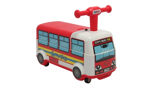 Toddler Ride On Big Red Bus Kids Push Along Walker Car Toy Toddler Vehicle Gift
