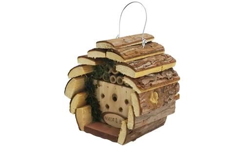 Wooden Insect Bee Hotel House Hanging Garden Wildlife Habitat Nest Box Outdoor