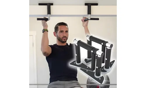 Door Frame Cross Grips Pull Up Bar Horizontal Folding Home Gym Travel Workout