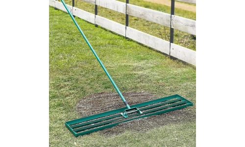 Garden Lawn Levelling Rake 114x25cm Soil Top Dress Grass Leveler Tool Heavy Duty