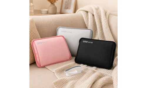 Rechargeable Electric Hot Water Bottle Plush Hand Pouch Warmer Heat Massage Pad