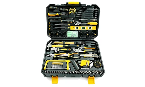 198 Piece Household Tool Kit Hand Tools Socket Ratchet Spanner DIY Repair Set
