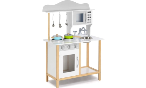 Little Sous Wooden Chefs Kitchen Utensil Toy Kids Pretend Cooking Role Play Set