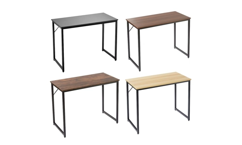 Compact Industrial Computer Desk 39" Small Home Office Writing PC Study Table