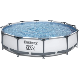 Bestway 12ft Steel Pro Frame Swimming Pool Paddling Family..
