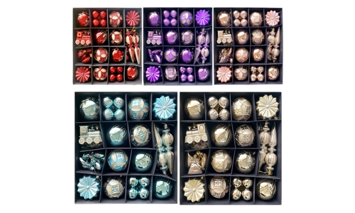 60 Pc Christmas Baubles Balls Hanging Decoration Xmas Tree Ornaments Party Decor