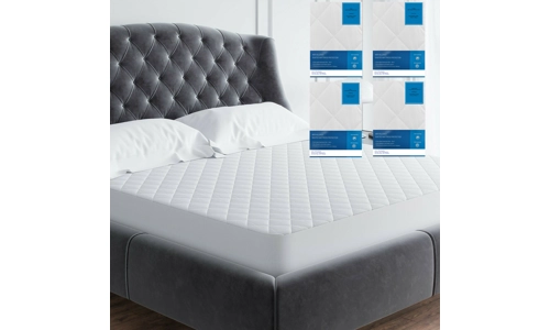 Extra Deep Anti Allergy Quilted Mattress Protector Fitted Bed Sheet Cover Topper