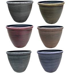 Cromarty Plant Pot Large 36cm Plastic Round Flower Planter..