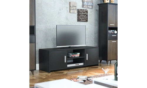 Wooden Large Black TV Cabinet Stand Cupboard Unit Lowboard Shelf Table Furniture