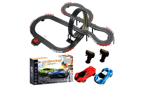 Large Electric Remote Control Slot Car Racing Track Set Kids Toy Race Game JJ113