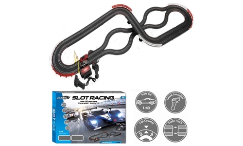 Large Electric Remote Control Slot Car Racing Track Set Kids Toy Race Game JJ99