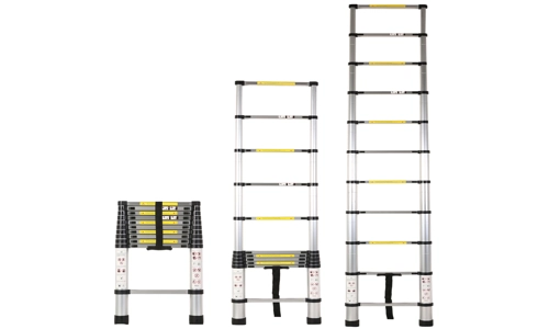 3.2M Aluminium Telescopic Folding Ladder Extendable 11 Step Non Slip Safety