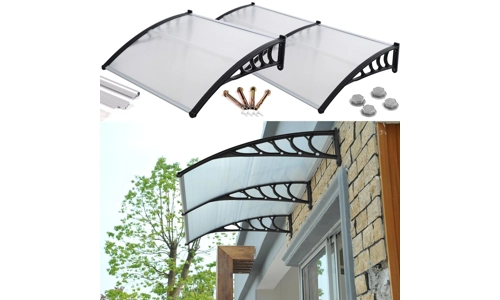Front door canopy porch rain protector awning lean to roof shelter Shade Cover