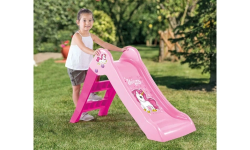 Dolu My First Slide Pink Unicorn Kids Indoor Outdoor Garden Playground 2 Years +