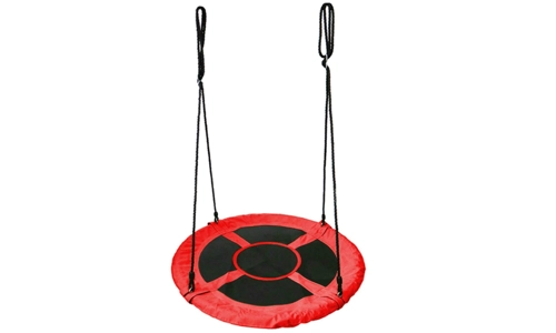 Large 30" Saucer Swing Flying UFO Disc Seat Rope Tree Nest Garden Outdoor Set