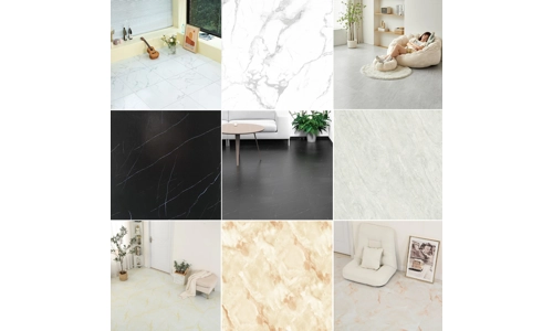 3.34m² Floor Tiles Self Adhesive Marble Effect PVC Flooring Kitchen Bathroom Set