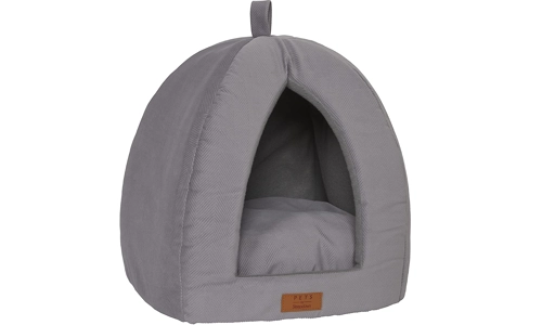 Grey Small Pet Dog Cat Bed Folding Dome Pod Puppy Kitten Igloo Cave Tent House