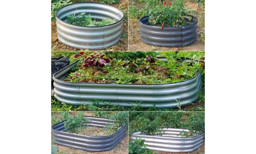 Garden Outdoor Raised Planter Pot Metal Steel Vegetable Flower Herb Grow Bed Box