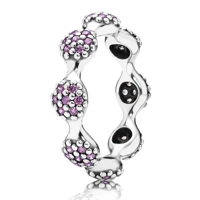 Pandora Silver Purple Cubic Zirco..