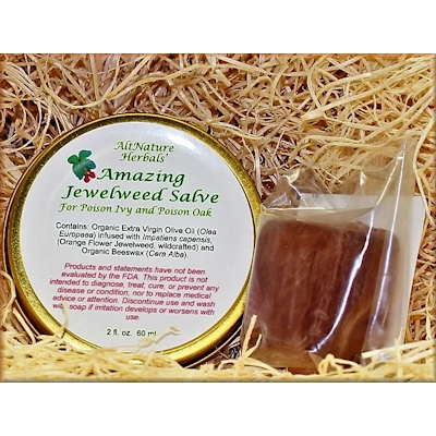 2 oz Amazing Jewelweed Salve and Sample Size Soap
