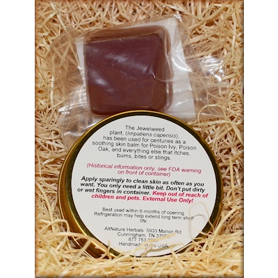 2 oz Amazing Jewelweed Salve and Sample Size Soap