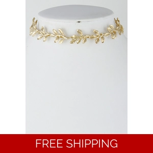 Delicate Leaves Choker