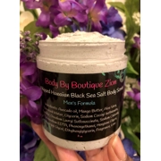 Men's Whipped Hawaiian Black Sea Salt Body Scrub