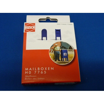 Busch HO. US Mailboxes Pk 2