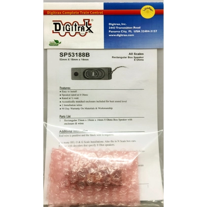 Digitrax. Rectangular box speaker 8 ohms