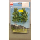 Busch HO. Two Ready made 165mm Birch T..