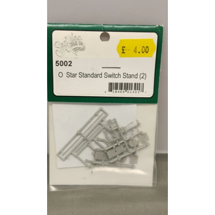 San Juan Car Co O Scale. Star switch stand kit (pkt 2)