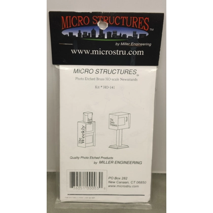 Miller Engineering HO. Photo etched brass news stands kit