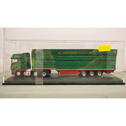 Oxford Haulage OO Gauge. Daf XF Euro 6 and livestock trailer WM Armstrong
