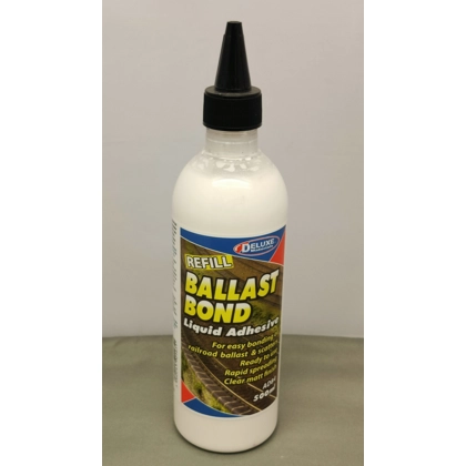 Deluxe Materials. Ballast bond refill liquid adhesive for ballasting track