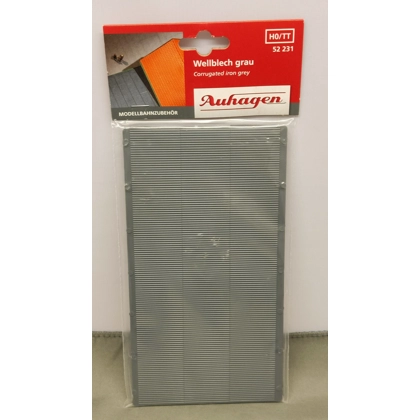 Auhagen HO/TT. Grey corrugated Iron sheets