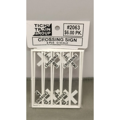 Titchy Train Group O Scale. Railroad crossing signs