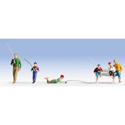 Noch HO. People Fishing
