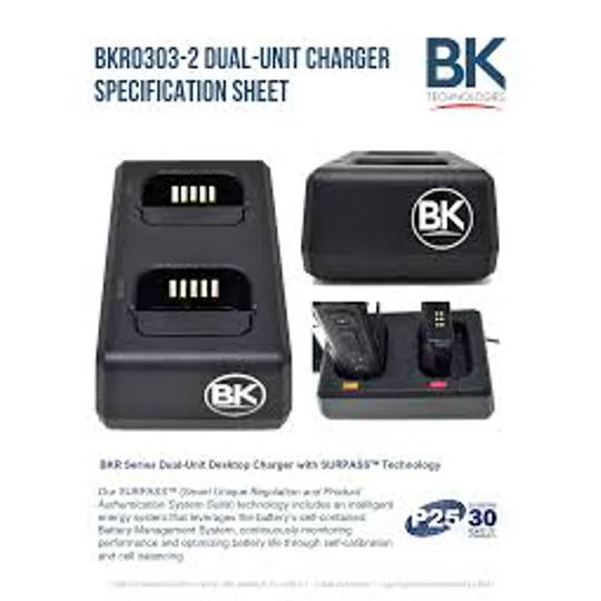 BKR-0303 DUAL SLOT CHARGER
