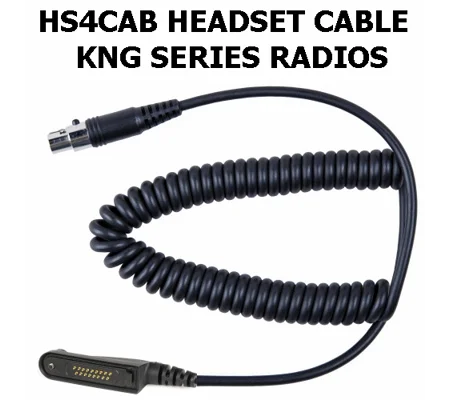 Detachable Coil Cable for KNG Dual Muff Headset