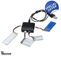 4 in 1 USB Battery Charger For Hubsan, WLtoys, MJX, Syma X5C, X5SC