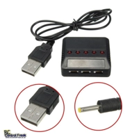 5 in 1 USB Battery Charger For Hubsan X4, WLtoys, MJX, Syma X5C, X5SC