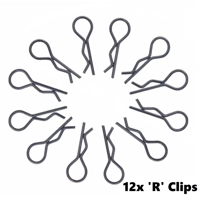 1:10 RC Model Car Body Shell R Clips Pins 24mm Buggy Truggy HSP Tamiya