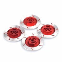 Aluminium Alloy Wheel Rim 12mm Hex Nut Disc Brake 1:10 RC Car Buggy