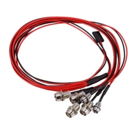 Upgrade LED Lights RC Model Car Buggy White Headlight, Red, Blue